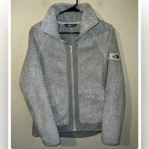 The North Face Furry Fleece Full Zip Jacket Gray Women’s Small